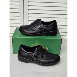 Eastland Black Women's Flats with Buckle